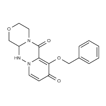 Structure of 7-(Benzyloxy)-3,4,12,12a-tetrahydro-1H-[1,4]oxazino[3,4-c]pyrido[2,1-f][1,2,4]triazine-6,8-dione