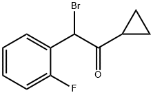 Structure of 2-Bromo-2-(2-fluorophenyl)-1-cyclopropyl ethanone