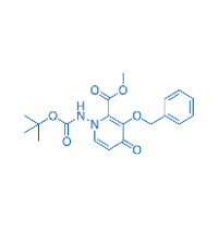 Structure of 1-[[(1,1-dimethylethoxy) carbonyl] Amino]-1,4-dihydro-4-oxo-3-(Phenylmethoxy)-2-pyridinecarboxylic acid methyl ester