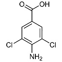 Structure of 4-Amino-3,5-Dichloro benzoic acid