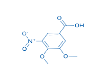 Structure of 3,4-Dimethoxy-5-nitrobenzoic acid